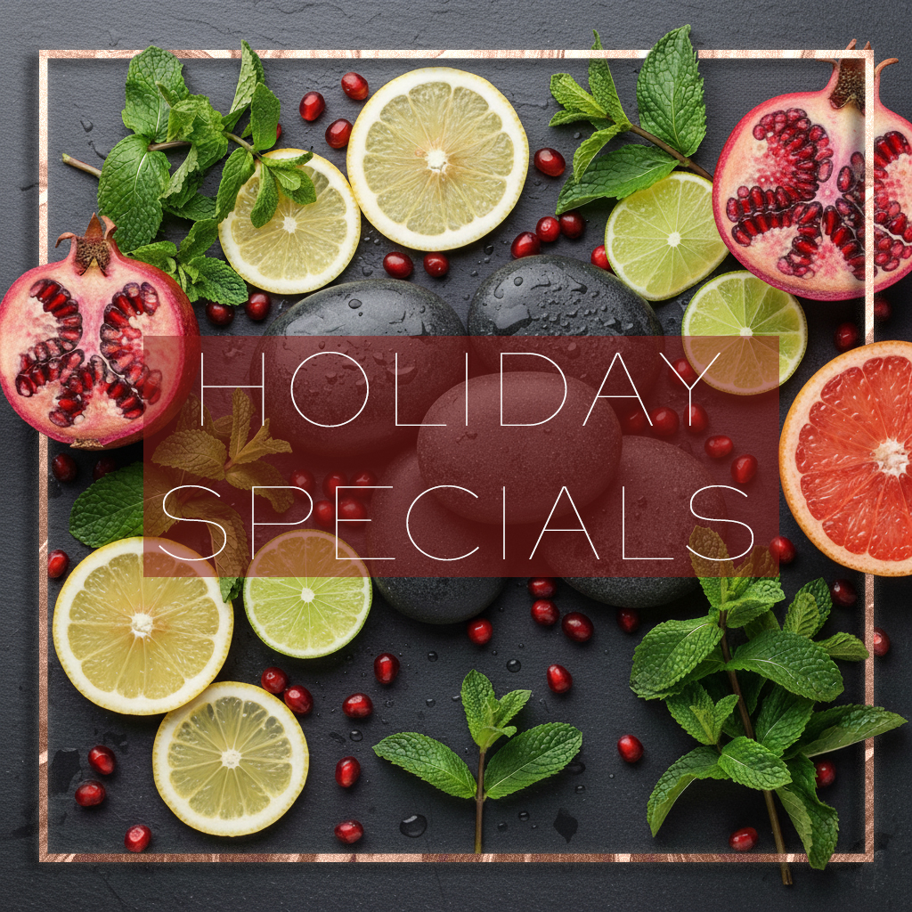 culture a day spa ribbon and gold background specials card